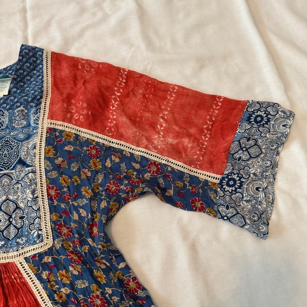 Sundance Xs Floral Patchwork Mini Shift Dress ~ B… - image 3